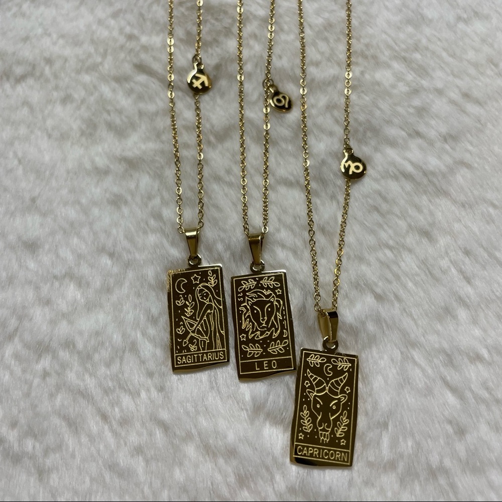 Sagittarius, Leo, Capricorn Necklace_Signs And Symbols